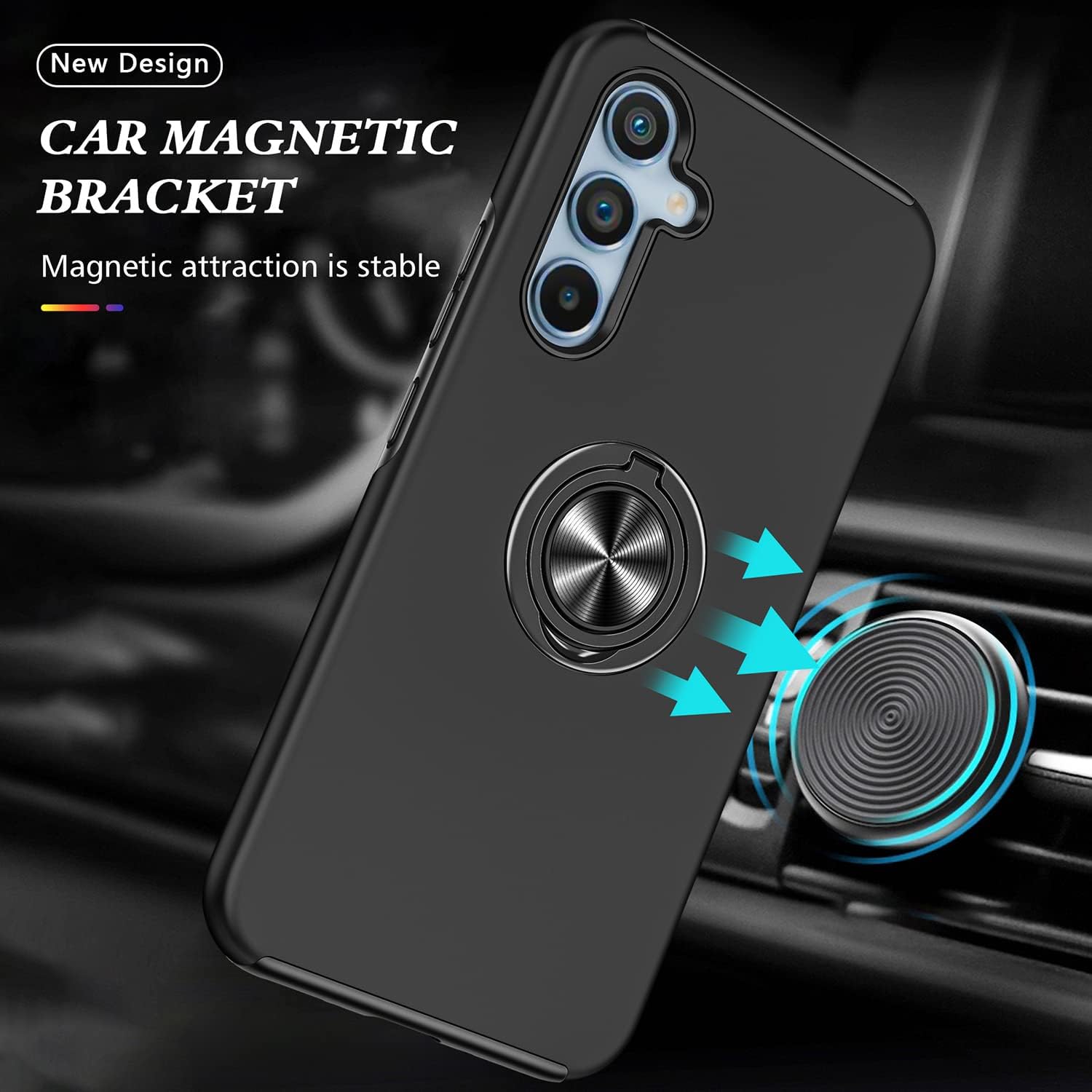 Coque hybride magnétique invisible pour Samsung Galaxy S24 FE Coque hybride magnétique invisible pour Samsung Galaxy S24 FE